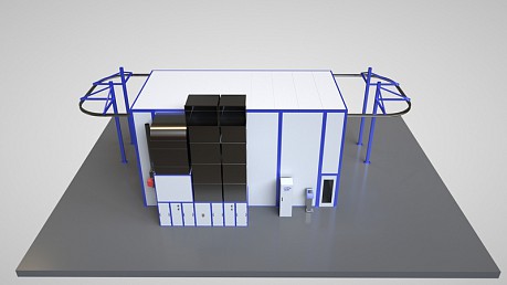 Окрасочно-сушильная камера проходного типа 10.5.5