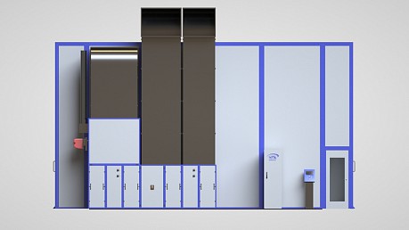 Окрасочно-сушильная камера проходного типа 10.5.5